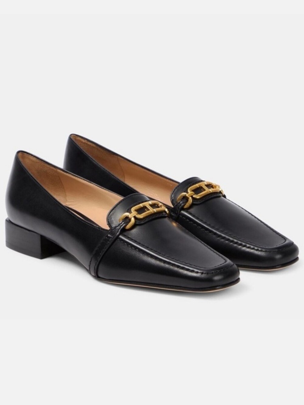 TOM FORD WHITNEY MONOGRAM LOAFERS BLACK LEATHER 39/US 7.5